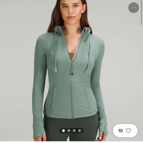 lululemon athletica Jackets & Blazers - lululemon athletica Sage Green Full-Zip Hooded Jacket